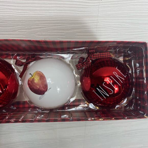 Rae Dunn Teacher Christmas Ornaments Set of 3 - Picture 6 of 7